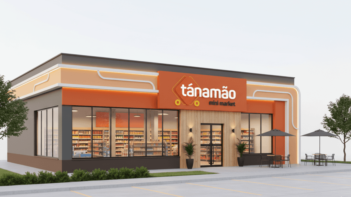 Tá na Mão Mini Market — interior da loja