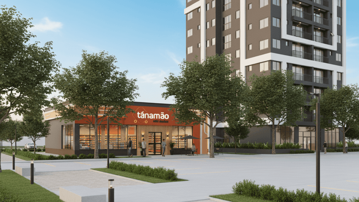 Interior do Tá na Mão Mini Market